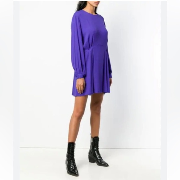 IRO Broken V-Neck Dress. - Picture 2 of 8